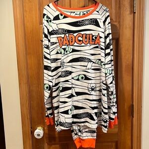 CELEBRATE Halloween Mens DADCULA 2 piece sleep set size 3X .
